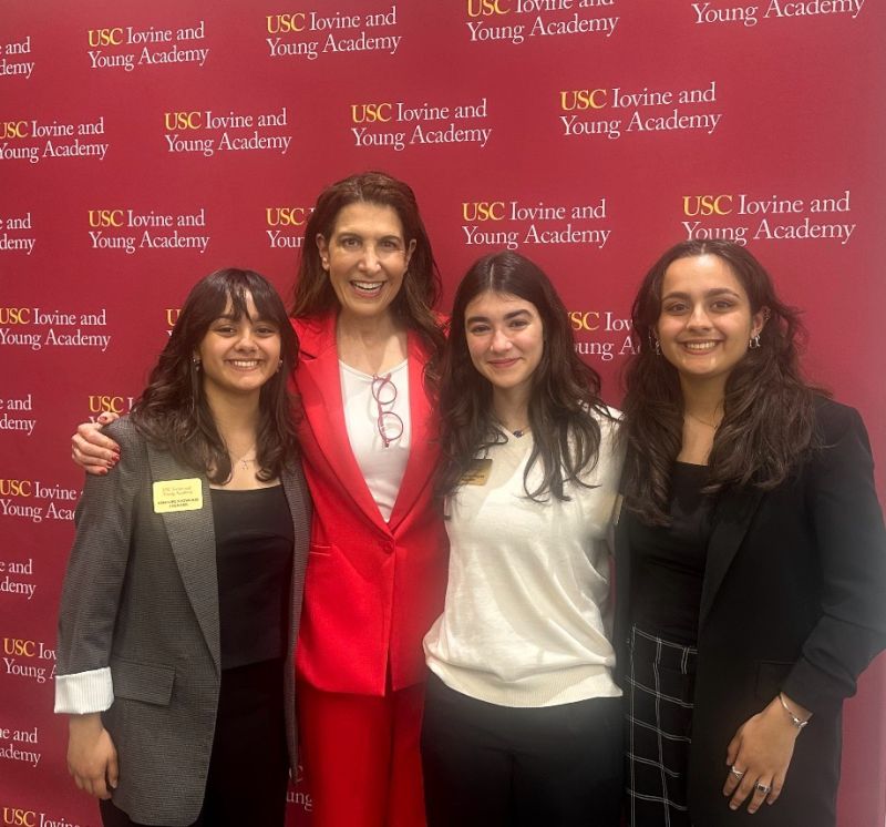 Reem Khan with peers and an Iovine and Young Academy leader