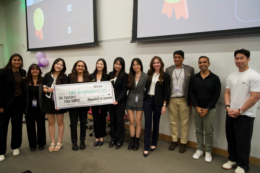 Marshall AI Association members and Echo project team at the funding presentation